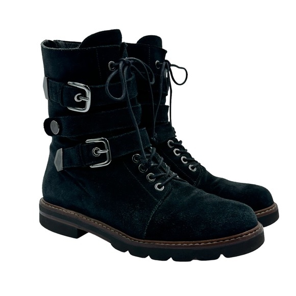 STUART WEITZMAN black urbanite nero velour boots - Picture 11 of 15